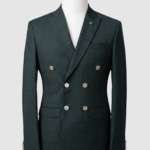 Premium Hunter Green Windowpane Smart Fit Coat | Authentic Indian Fabric