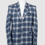 Smart Fit Blue Plaid Coat | Iranian Fabric – TURKISH-COLLECTION