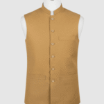 Premium Classic Brown Mandarin Collar Waistcoat – 960TR Fabric | Turkish-Collection